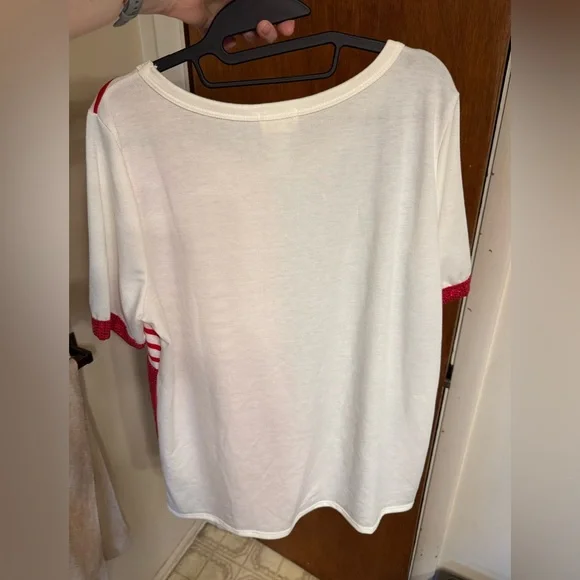 BiBi Patriotic Star and Stripe Tee - Red, White, and Blue, New Without Tags, XL - Picture 11 of 12